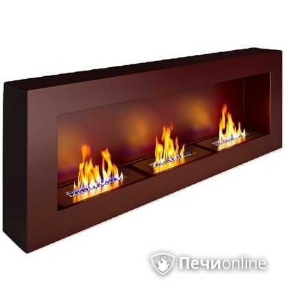 Биокамин ЭкоЛайф Fire Line black burgundy Арома в Первоуральске